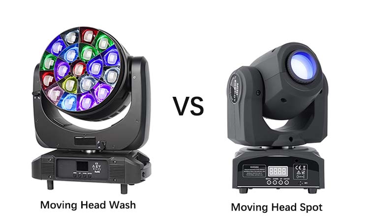 Moving Head Wash vs Spot